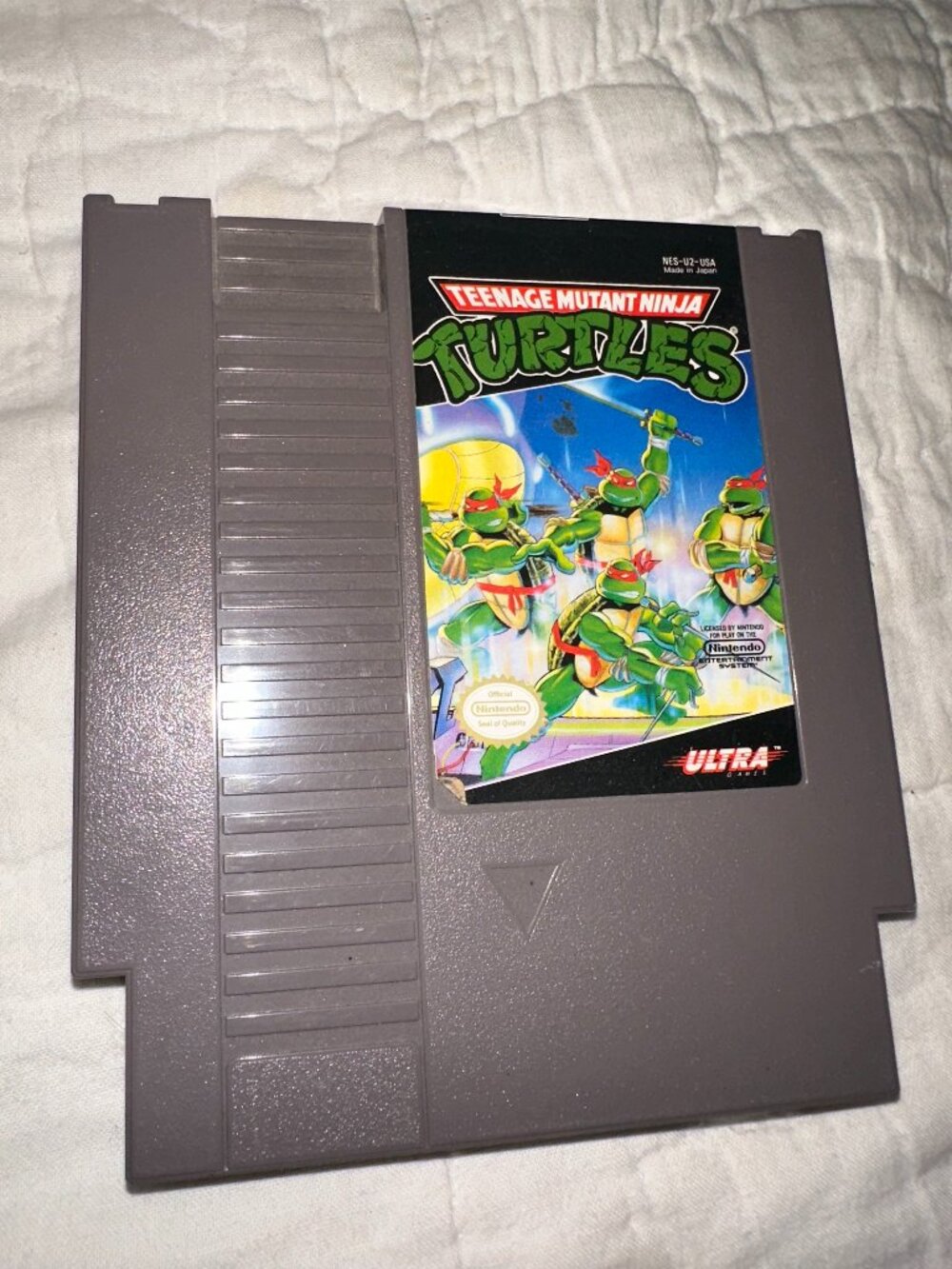 Nintendo Men Gray Cartridge Video Game Retro Classic Standard Size